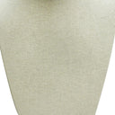 8-1/4" x 5" x 14-1/2" Beige Linen Tall Necklace Display Stand – Fabric Jewelry Holder for Pendants & Chains, Vertical Retail Counter & Showcase Display