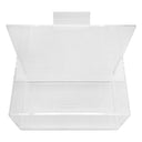 Bin Holder Slatwall Crystal Clear Acrylic Lucite Display Fixture 7'' x 4'' x 7''