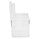 Bin Holder Slatwall Crystal Clear Acrylic Lucite Display Fixture 7'' x 4'' x 7''