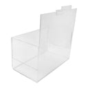 Bin Holder Slatwall Crystal Clear Acrylic Lucite Display Fixture 7'' x 4'' x 7''