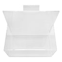Bin Holder Slatwall Crystal Clear Acrylic Lucite Display Fixture 7'' x 4'' x 7''