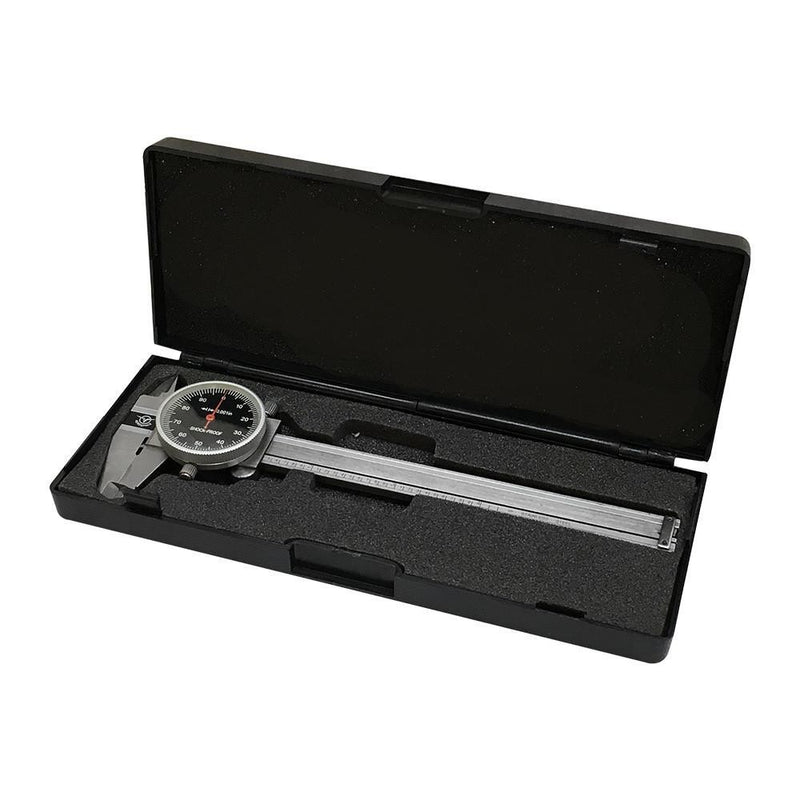 Black - 4 Way Dial Caliper 4" Stainless Steel Shock Proof 0.001"