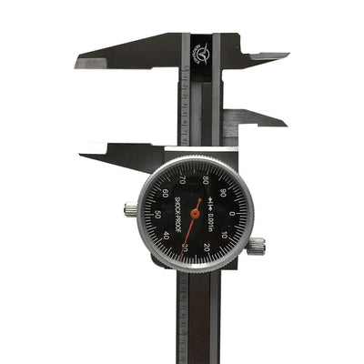 Black - 4 Way Dial Caliper 4" Stainless Steel Shock Proof 0.001"