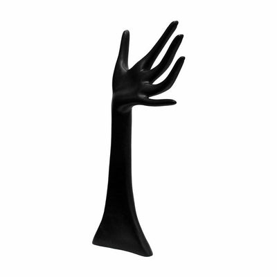 Black 13'' Hand Mannequin Finger Ring Necklace Jewelry Display
