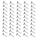 BLACK 4" Long GridWall Wire Metal Hooks Display Grid Panel Hanger Retail Set 50 PC