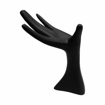 Black 8'' Hand Mannequin Finger Ring Necklace Jewelry Display