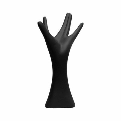 Black 8'' Hand Mannequin Finger Ring Necklace Jewelry Display