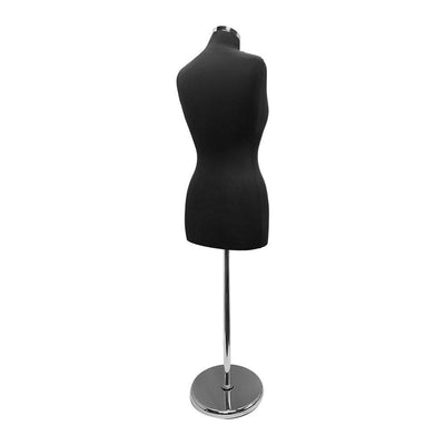 Black Adjustable Female Mannequin Dress Form Neck Block Clothing Display