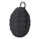 BLACK Hand Grenade Shaped Style Keychain Pouch Coin Money Change Pocket Holder