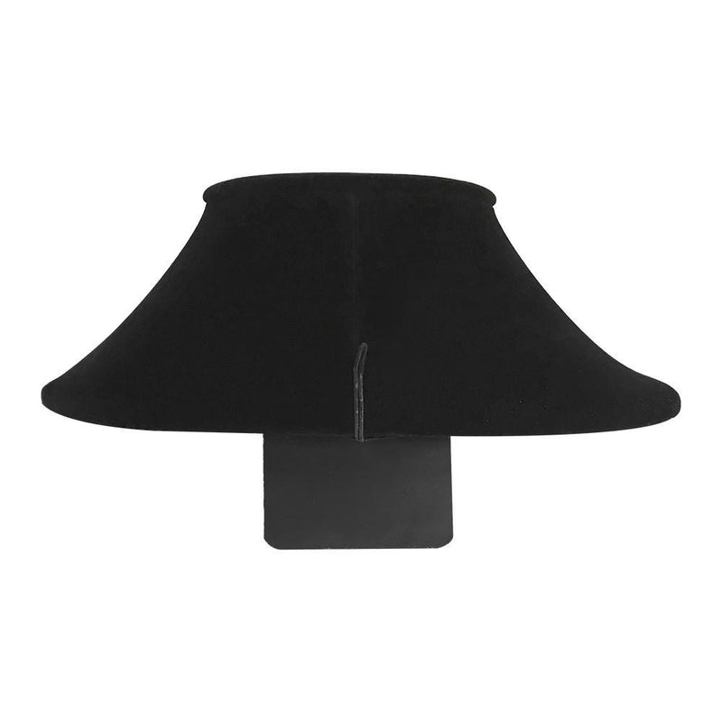 Black Velvet Necklace Pendant Chain Jewelry Bust Display Holder Stand 8"L x 8-1/4"W