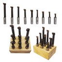 BORING BAR 9 PC x 3/8" Shank 50RC Bore C6 Carbide Tip *Free Shipping*