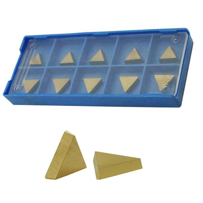 Box of 10 Pc TPG-221 TIN Coated Carbide Inserts Grade C6T