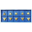 Box of 10 Pc TPG-221 TIN Coated Carbide Inserts Grade C6T
