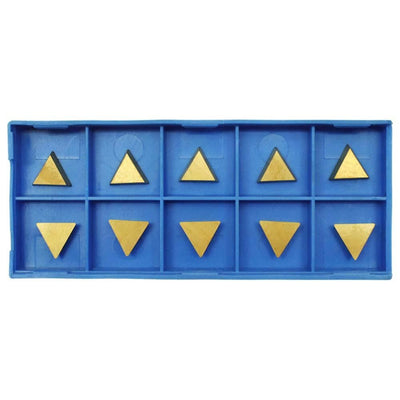 Box of 10 Pc TPG-221 TIN Coated Carbide Inserts Grade C6T