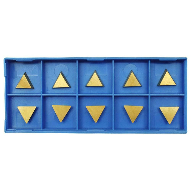Box of 10 Pc TPG-221 TIN Coated Carbide Inserts Grade C6T