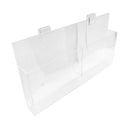 Brochure Holder 18 x 2-1/4 Double Lucite Acrylic Gridwall Magazine Literature Holder