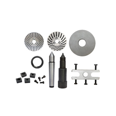 BS-1 DIVIDING HEAD Tailstock Plates with 6" 3-Jaw Lathe Chuck