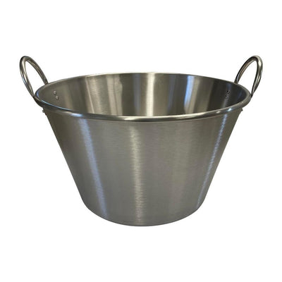 Cazo Stainless Steel 27.5" Caso Para Carnitas Comal Fry Pot