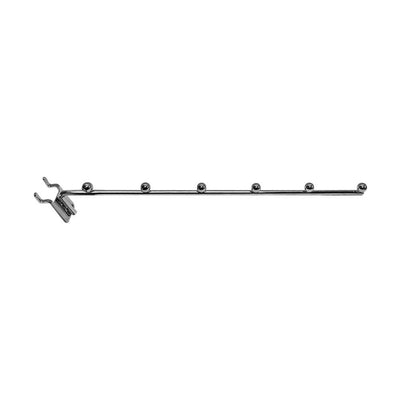 Chrome Pegboard 6 Ball  14" Long Waterfall Hanging Fixture Display