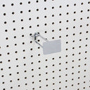 Chrome Pegboard Metal Plate Scanner Hooks 4'' Retail Store Display - 20 Pc