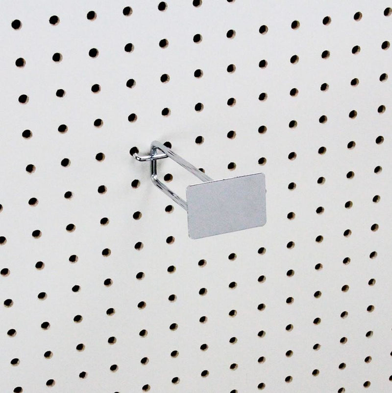 Chrome Pegboard Metal Plate Scanner Hooks 4&