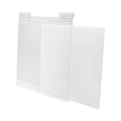 Clear Acrylic T-Shirt Display Store Panel For Slatgrid Gridwall 11-1/2'' x 15''