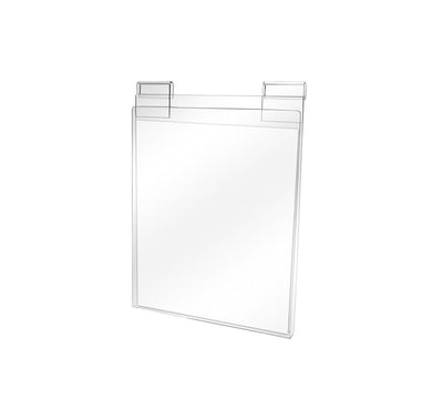 Clear Acrylic T-Shirt Display Store Panel For Slatgrid Gridwall 11-1/2'' x 15''