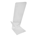 Clear Acrylic Vertical Single Shoe Display Stand Set Of 4 Pc With Heels Slant Riser Holder