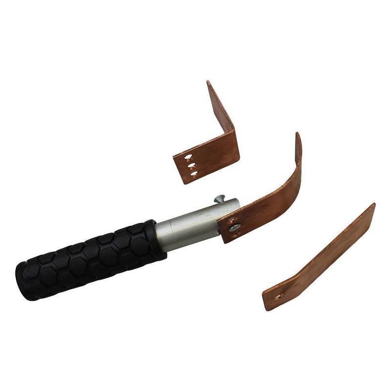 Copper Welding Spoon Welders Helper Welding Tool 3 Plate Set, Flat/Curved/Angle