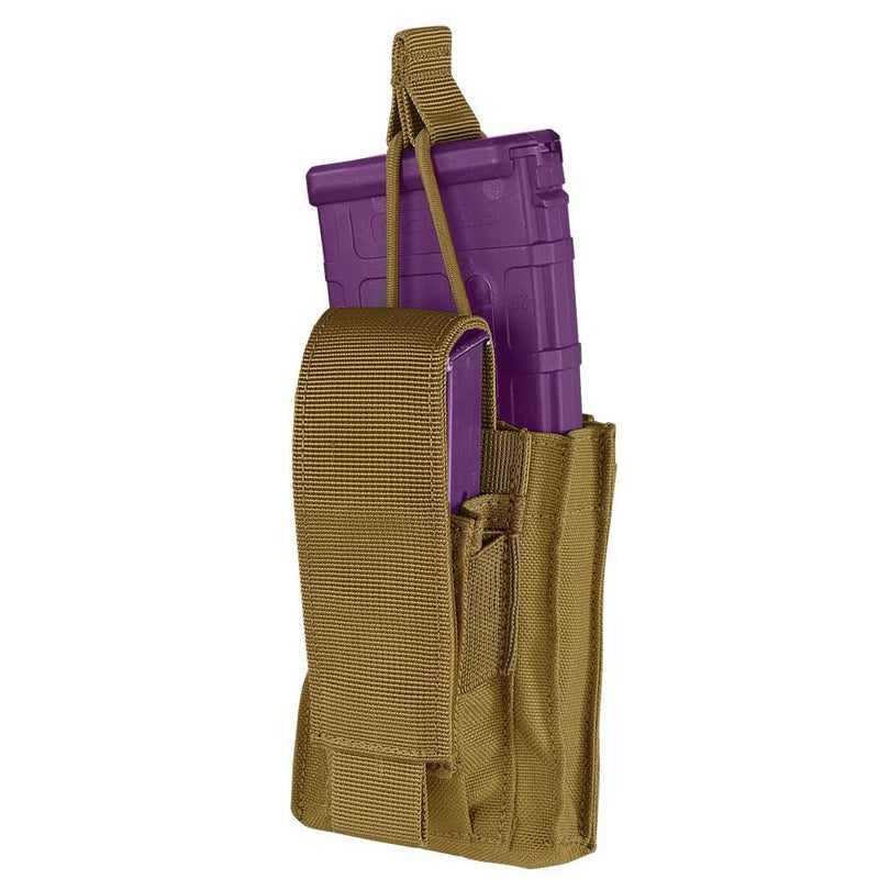 COYOTE Molle Tactical Single Kangaroo Mag Pouch Gen II Bungee Open Top