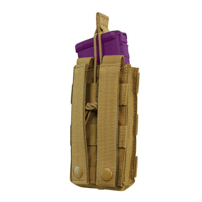 COYOTE Single Modular MOLLE Open Top Pull Cord 5.56 Mag Pouch
