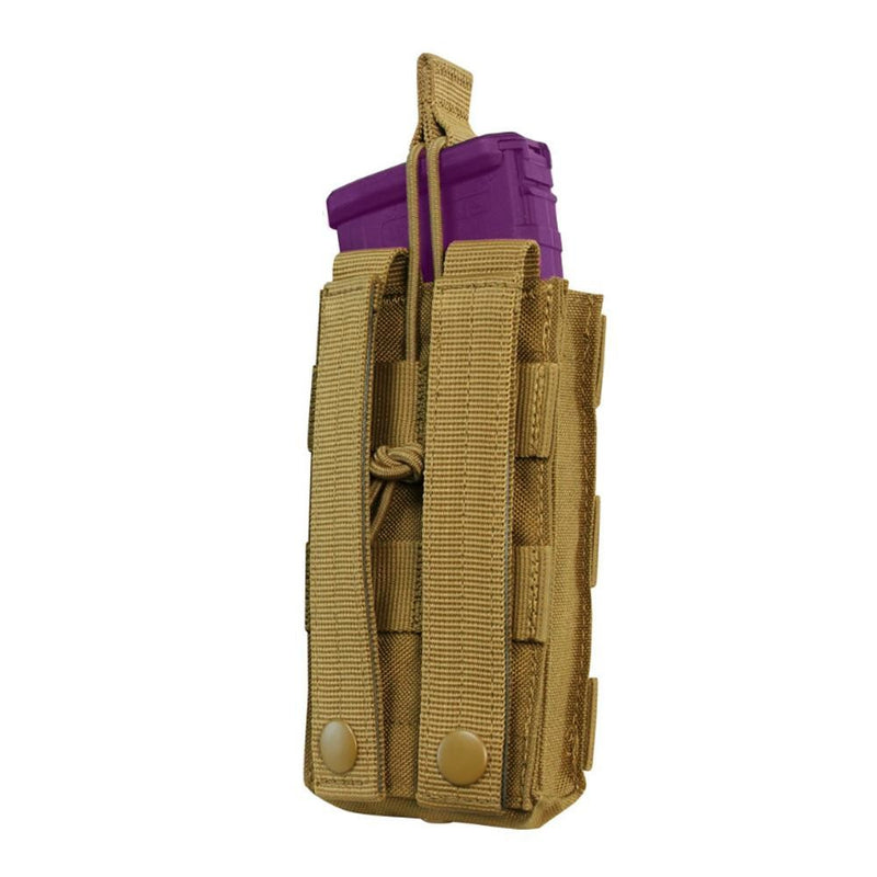 COYOTE Single Modular MOLLE Open Top Pull Cord 5.56 Mag Pouch