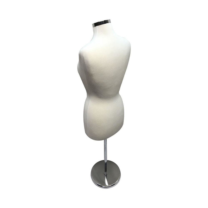 Cream Adjustable Female Mannequin Dress Form Neck Block Clothing Display
