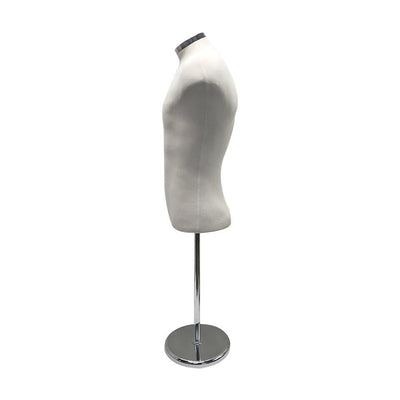 Cream Adjustable Mannequin Shirt Form Neck Block Clothing Display