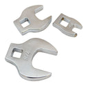 Crow Foot Wrench 8 PC Set SAE 3/8" Drive 3/8"-7/8" Chrome Plated Finish Crowfoot