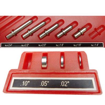 Dial Indicator 1.4 - 2.4" Bore Gage Set .0005 GRAD Hole Engine Cylinder Gauge