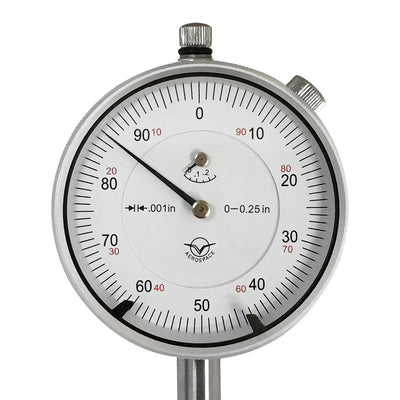 Dial Test Indicator 0-0.25" AGD Lug Back Gauge 0.001" Graduation Mechanic Precision Measuring Tool Scale