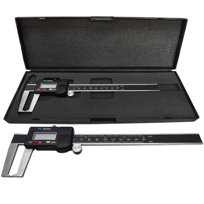 Digital 6" Outside Groove Vernier Caliper Ruler Micrometer Gauge Indicator