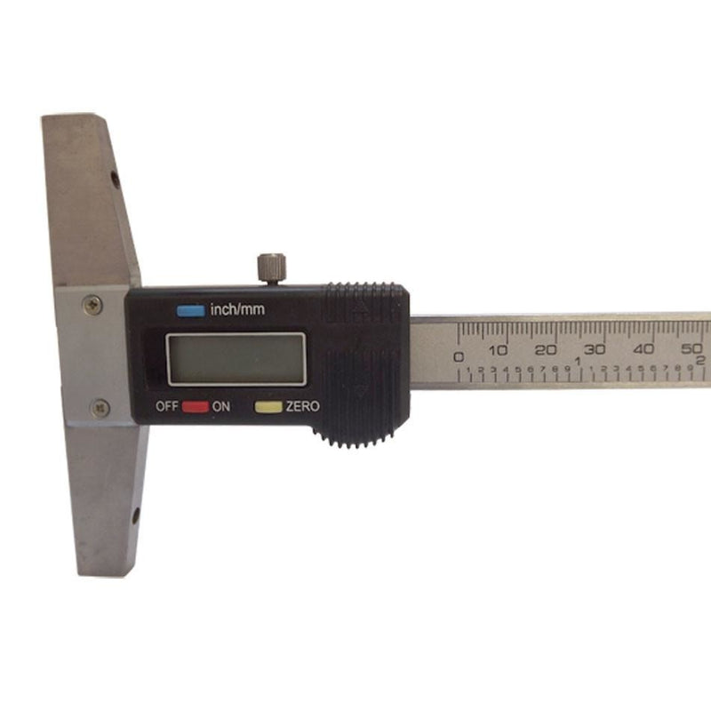 Digital Electronic Caliper Depth Gage Gauge 0-8"/200mm Range 0.0005" Grad 4" Base
