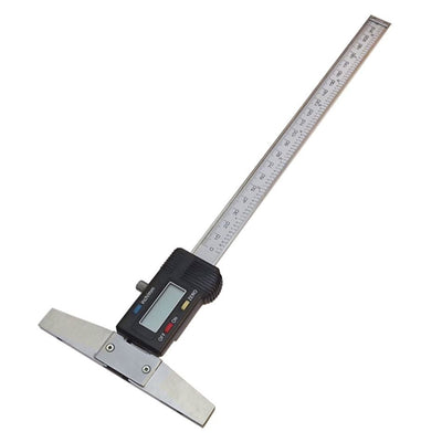 Digital Electronic Caliper Depth Gage Gauge 0-8"/200mm Range 0.0005" Grad 4" Base