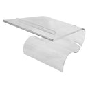 Double Shoes Rest Display Fixture Stand Retail Heels Slant Riser Holder Lucite Clear Acrylic 5''W