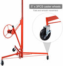 Drywall & Panel Hoist Lift Jack, 150 lb Capacity, 4 x 16 Ft Sheetrock Lifter for Ceiling & Wall Installation