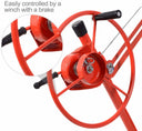 Drywall & Panel Hoist Lift Jack, 150 lb Capacity, 4 x 16 Ft Sheetrock Lifter for Ceiling & Wall Installation