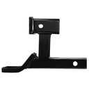 Side view of 2 inch trailer hitch extension with built-in drop mount