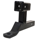 Heavy duty black hitch receiver adapter for dual ball mount towing