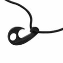 Black bungee cargo net for truck beds featuring durable elastic mesh and hook attachments