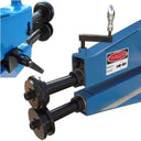 Free standing electric bead roller system with control panel and motor