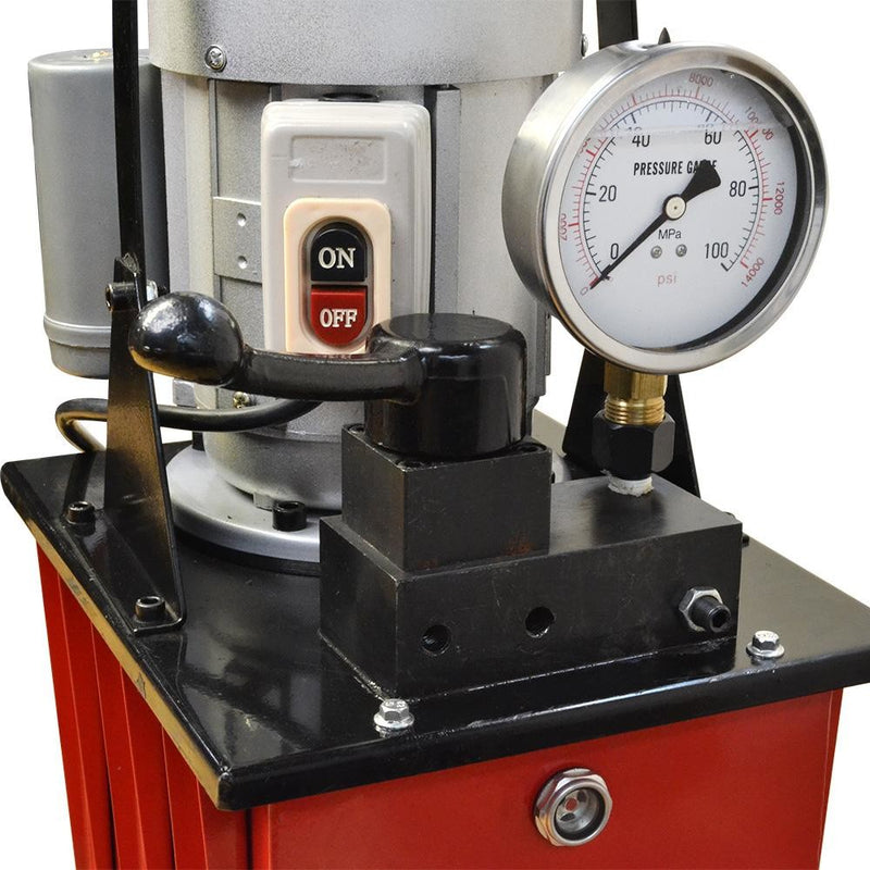 Electric Manual Air Double Acting Hydraulic Pump 8L Oil Power 10,000 PSI
