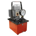 Electric Manual Air Pumper Single Acting Hydraulic Pump 8L Oil Power 10,000 PSI 3.5L/min Average Flow