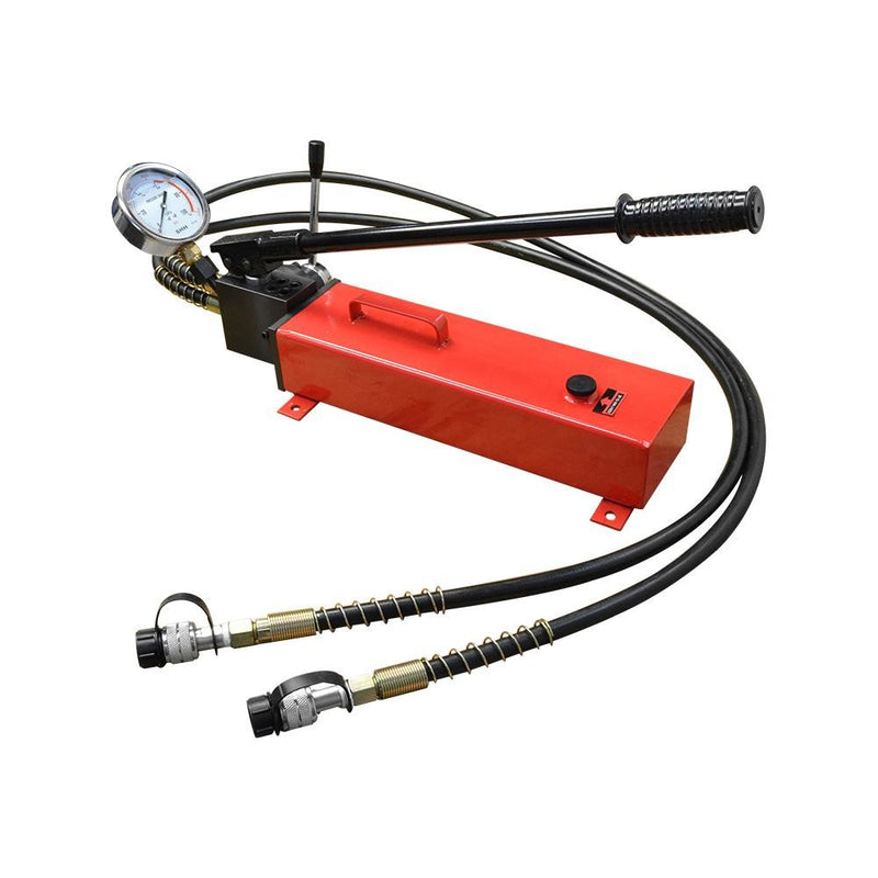MH8 Double Acting Manual 10,000 PSI Air Hydraulic Hand Pump 72" Hose Pressure